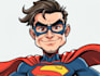 create an amazing superhero caricature character