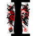 do premium trash polka design , sleeve tattoo