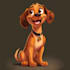 cartoon disney style pet portrait