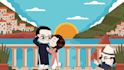 wedding video 2d chibi animation