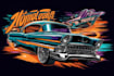 retro automotive tshirt, car show design