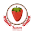 design high quality strawberry logo