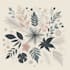 make a  botanical illustration of flowers