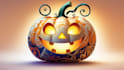 do halloween pumpkin mascot logo
