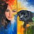 paint a pet portrait on canvas
