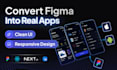 convert figma design into responsive website or mobile app