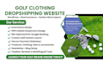 design golf clothing dropsipping store golf clothing website fashion