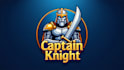 design outstanding captain knight mascot logo design with express delivery