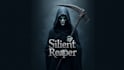 design realistic silent reaper mascot logo with express delivery