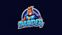 make a high quality thunder striker mascot logo  with express delivery