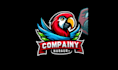 design high quality parrot mascot logo with creative concepts