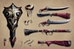 design unique weapons illustrations