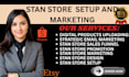 stan store marketing optimize digital products etsy shop sales funnel 7 figures