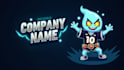 do spooky ghost mascot logo design with company