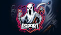do awesome spokey ghost mascot logo design