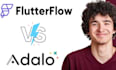build a mobile app using flutterflow or adalo, no code tools