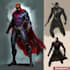 create concept art superhero character design for comics