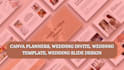 design wedding pitch slides, canva presentation deck template, event tracker