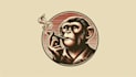 create amazing monkey smoking logo with unlimited revisions