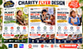 design ngo flyer, fundraiser event flyer, charity flyer