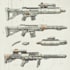 do a 3d weapon illustration for gaming