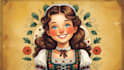 make awesome oktoberfest girl logo with free source file