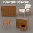 create 3d furniture models, realistic renders, and technical drawings