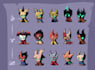 create 2d game asset, game art, with props 2d game character, 2d weapons