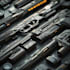 draw a 3d weapon illustration for gaming