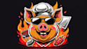 create awesome BBQ pig logo with unlimited revisions
