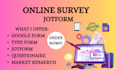 create online survey form google form jotform typeform