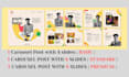 design carousel post for facebook, instagram and linkedin