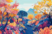 do  concept art, game art asset, fantasy landscape character
