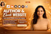 design author website, book author website, ebook website, author landing page