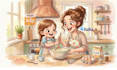 draw children book illustrations and children book cover