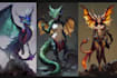 illustrate fantasy art creatures and characters
