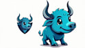 do awesome bull mascot logo design