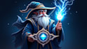 do awesome wizard spell esport mascot logo design