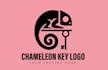 design a chameleon, animal, mascot logo