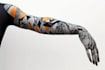 create sleeve tattoo design in geometric style