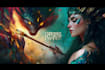 paint semi realistic fantasy art