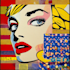draw a retro pop art roy lichtenstein style