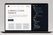 modern responsive website using HTML, CSS, and javascript