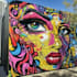 design custom multi layer graffiti portrait stencil art