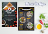 design an editable restaurant menu, food menu, and digital menu