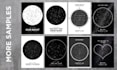design a personalized star map or night sky poster of special dates