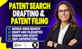 do patent search, patent drafting and patent filing