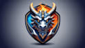 create modern dragon head logo with source file in 24 hours