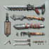 make a 3d weapon illustration