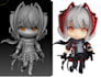 create cute 3d chibi character model, 3d vtuber avatar and 3d print model